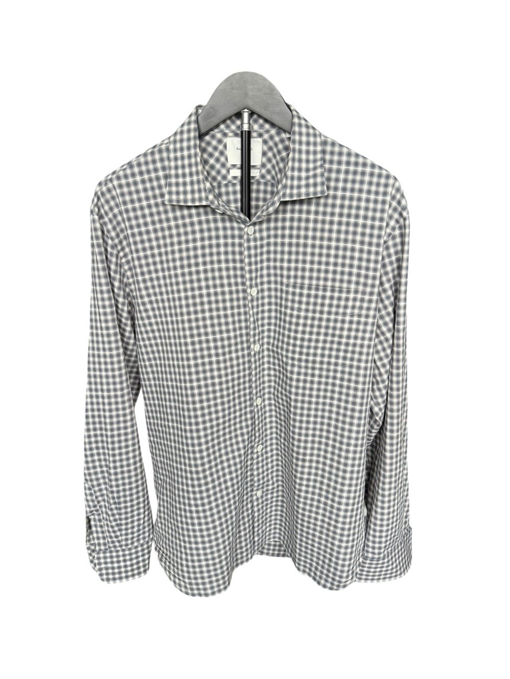 Billy Reid Men’s M Standard Fit Check Button Down Shirt Made in Italy